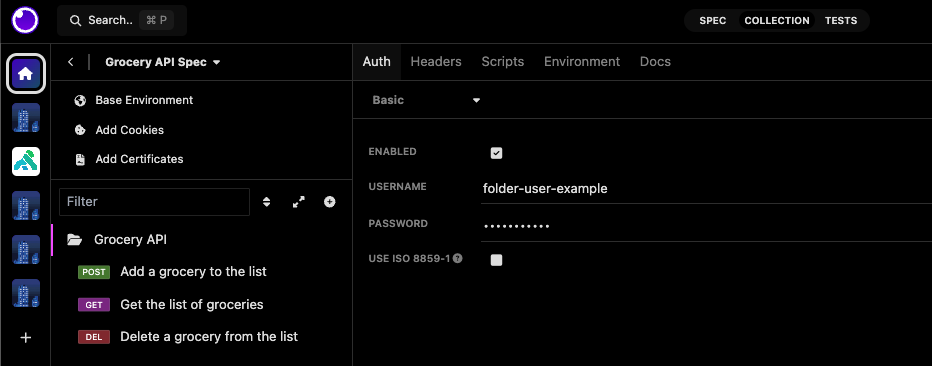 Folder-level settings